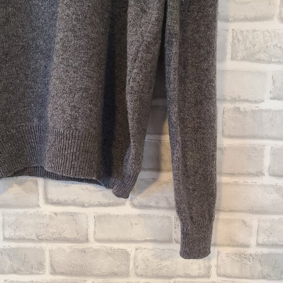 Jos A Bank Reserve Lambswool Blend Sweater Mens XL Shawl Collar Gray - Picture 8 of 8